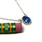 Oval Kashmir Blue Topaz 18" Necklace - Polished Silver by Salish Sea Inspirations product 3